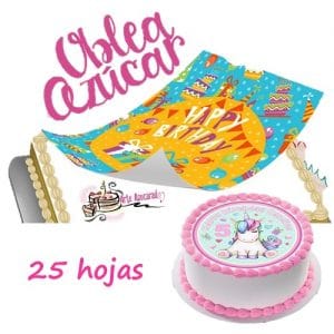 Hojas de azucar 25 pzas