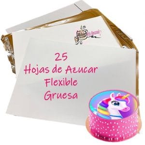 Hojas de azucar gruesa flexible 25 pzas