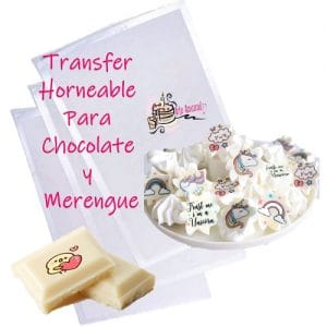 Chocotransfer / Transfer para Merengue 25 pzas