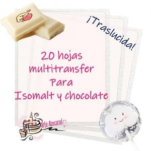 Hoja Multitransfer isomalt 20 pzas